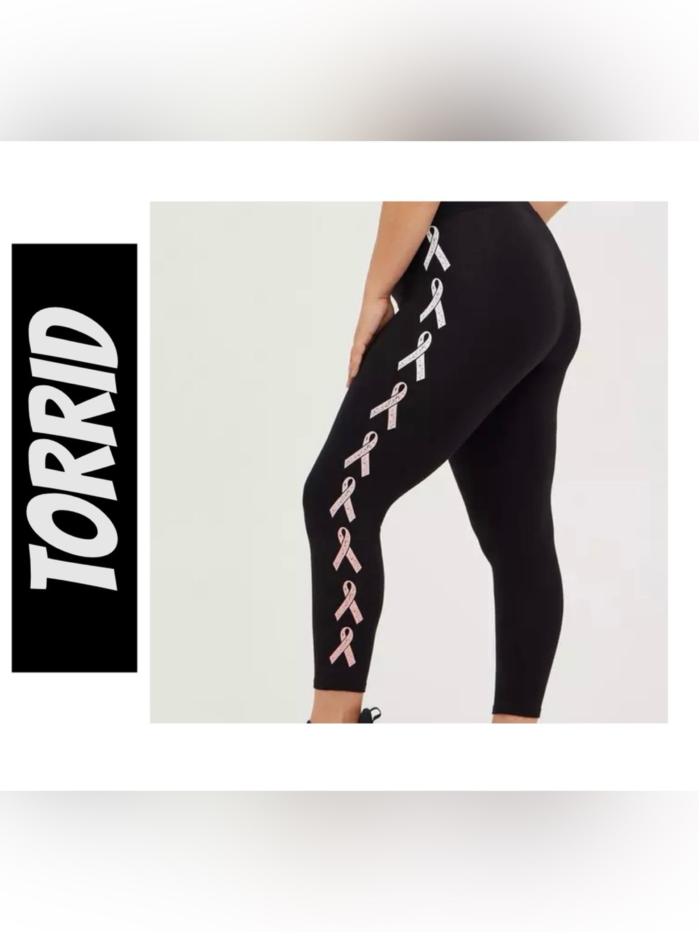 TORRID Breast Cancer Awareness Cropped Leggings 1X